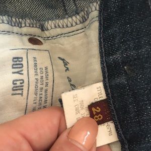 7 for all mankind boy cut jeans, size 28